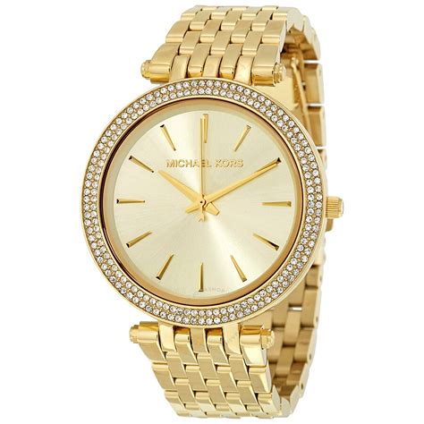 gold michael kors womens watches|Michael Kors watch with diamonds.